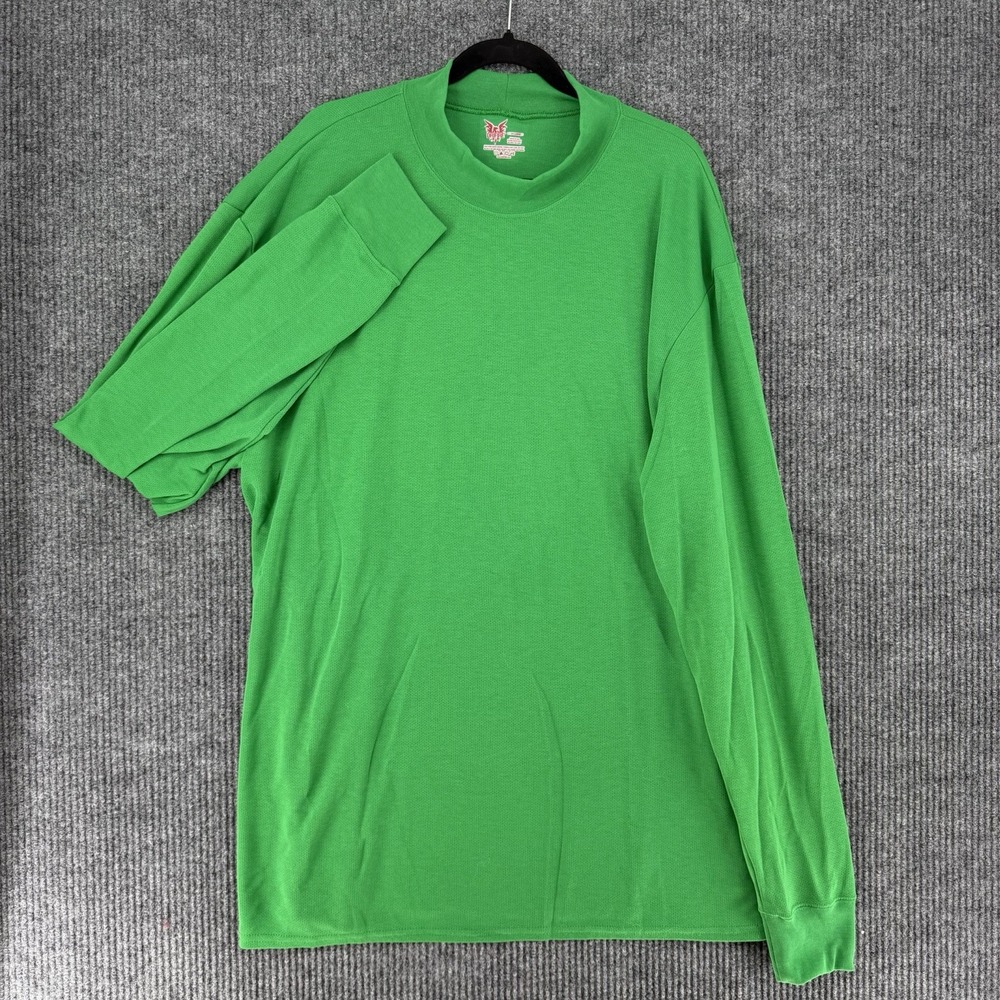 Drifire mens flame resistant long sleeve mock neck shirt usa made 3x green
